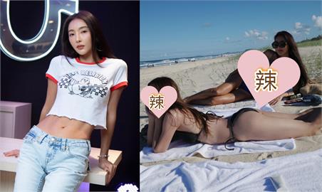 小麥肌辣妹「整尊淨空」南半球現蹤！竟是吳速玲「日本正妹躺旁邊」超搶鏡