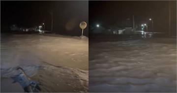 凌晨光復佛祖街水又滿起來！　當地人急示警：晚上別待在家