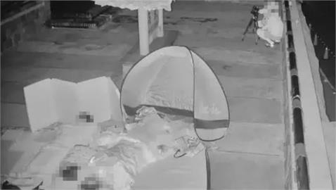 武嶺風景區再亂！才有民眾擺桌打麻將　又爆占地當營區「5口搭帳棚睡」