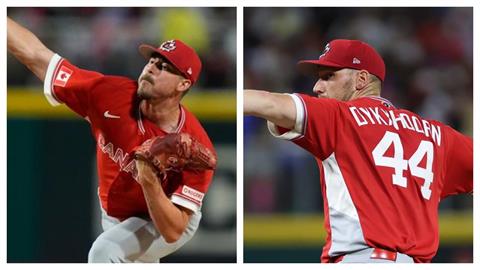 統一獅洋投喬登(左)與布雷克(右)今天面對波多黎各的比賽都有上場。(圖／擷取自MLB官網)