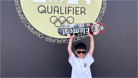 台灣之光！9歲滑板小將登「3千萬粉奧運社群」　激喊：拿下金牌