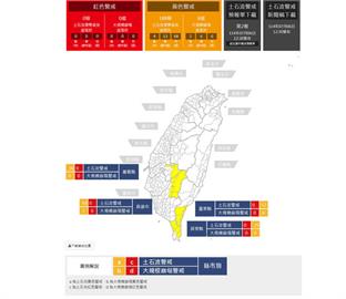 快新聞／快疏散避難！188條土石流警戒　這8處列大規模崩塌黃色警戒