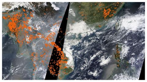 最新「火點偵測圖」曝光　鄭明典解密背後意涵：衛星觀測上看得到！