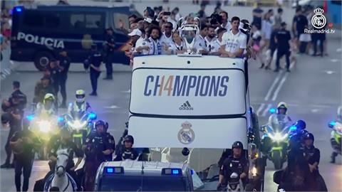 帶回隊史第14座歐冠金盃 皇家馬德里大遊行慶祝