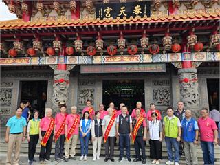 關聖帝君1866年聖誕 蘇俊賓赴楊梅奉天宮參香祝壽