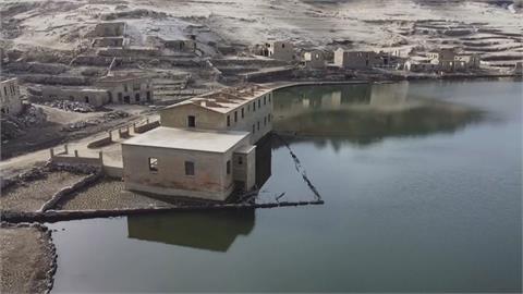 舊時代遺跡一覽無遺！西班牙水庫見底　驚見「淹沒30年鬼城」