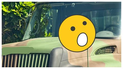 漢光妥善率靠玄學？國軍中型戰術輪車駕駛座驚見「鎮車神器」　網笑：敵我識別