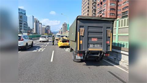 快新聞／北市建國高架3車事故　3男1女受傷送醫