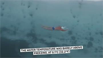 超猛！游過南極一公里冰河隧道 英國男子創世界紀錄