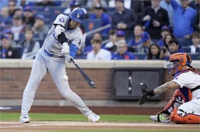 MLB(影)／大谷翔平敲雙安仍陷苦戰！大都會12:6勝道奇續命拚G6