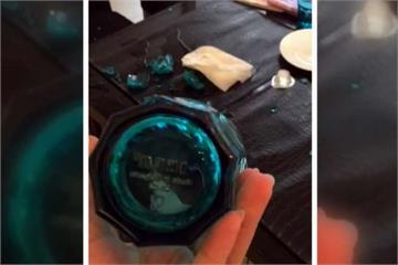 吃飯吃到一半...玻璃杯自爆碎片噴飛3公尺