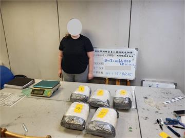 加籍女行李藏毒品入境　遭查獲25公斤K他命市價逾千萬
