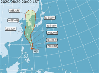 快新聞／颱風梅莎轉為中度颱風 下週一、二最接近台灣