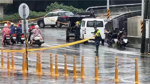 台南暴雨連淹兩天！仁德交流道封閉　民眾誤闖和員警爆口角