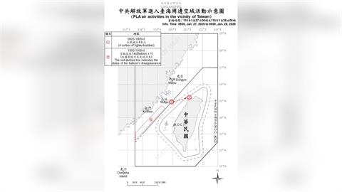快新聞／中國9機艦擾台、1空飄氣球越中線！國防部：嚴密監控