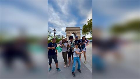 快新聞／洋流湧入巴黎！民眾凱旋門前唱「台北順起來」　林楚茵：太感動了