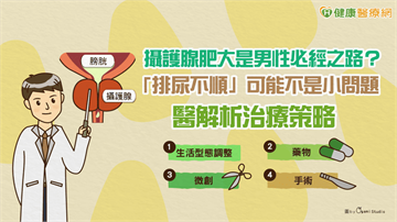攝護腺肥大是男性必經之路？「排尿不順」可能不是小問題　醫解析治療策略