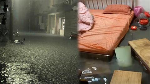 大雷雨狂炸！新竹多起民宅淹水至小腿　「返家如溯溪」網嚇：比颱風可怕