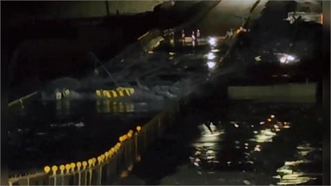 馬太鞍溪第二堰塞湖溢流！大量泥水往下游沖刷實施「預警性封橋」