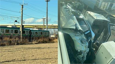 日旅注意！JR元旦出意外！電車平交道撞汽車脫軌　部分區間停駛中