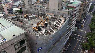 台中市公園路建案鷹架傾斜！　市議員提醒大家繞道而行