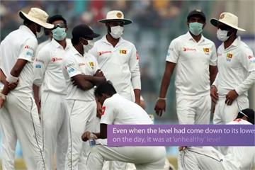 印度PM2.5超標15倍 板球選手戴口罩比賽還嘔吐