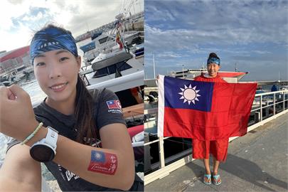 台灣女子第1人！許汶而帶「國旗」泳渡直布羅陀海峽　2年後挑戰英吉利海峽