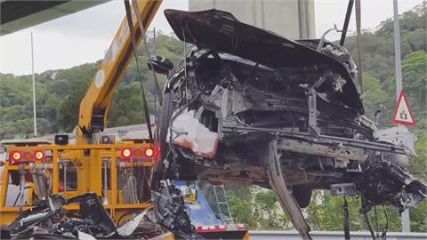 國1南下泰山-林口2車追撞釀二次車禍　1人OHCA送醫