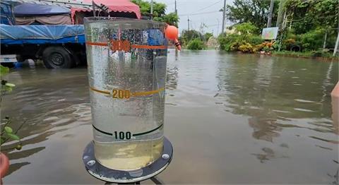 雨彈狂炸！水林鄉降雨24小時飆破400毫米　鴨子成「另類受災戶」