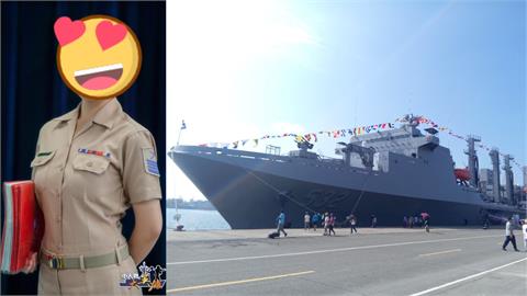 海軍151艦隊女上士超甜美！網讚「最強徵兵廣告」：想回去服役了