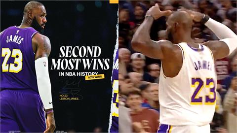 NBA(影)／跳投鎖勝利為自己帶王冠！詹皇生涯勝場數僅次「他」網敲碗誰是勝場王？