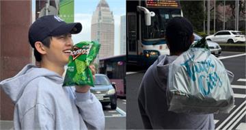 宋仲基「捧香菜多力多滋」在台北街頭燦笑　蔡英文轉發大讚：選得好