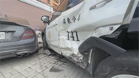 毒駕男送上門！連撞安全島、轎車　　「衝派出所前」直接被逮