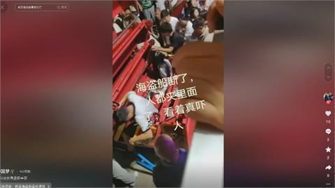 湖南海盜船半空中攔腰折斷　遊客尖叫傳1死11傷