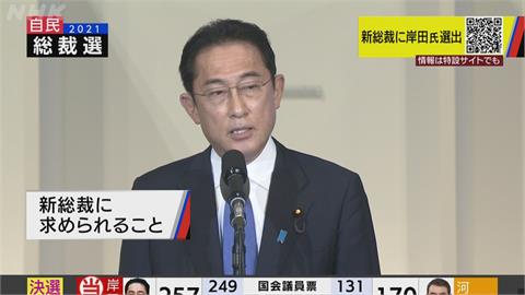 快新聞／日本自民黨總裁選舉出爐　岸田文雄當選將成新首相
