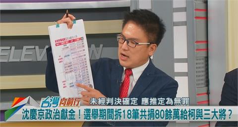 向前行(影)／沈慶京捐政治獻金給柯與三大將？徐嶔煌：搭售手法！