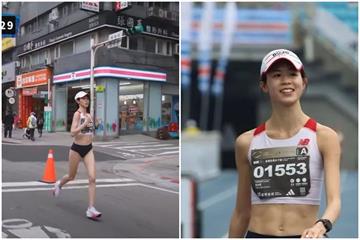 台北馬拉松「長腿姐姐」太吸睛被直播15分鐘　超狂身分曝光了