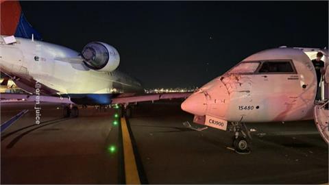 美紐約達美航空2飛機跑道相撞　至少1人受傷