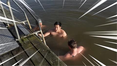 學丹麥人「冬天跳4度海水」　百萬網紅泡1分鐘狂尖叫：全身都在痛