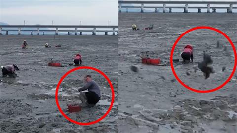 中國無人機慘遭漁民「丟泥巴擊落」　畫面流出小粉紅網友全看傻！