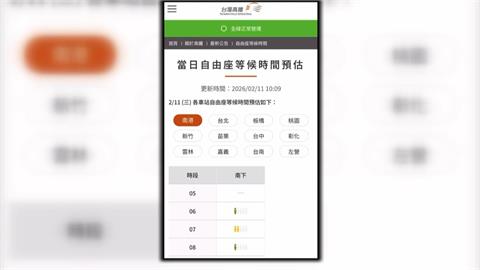 「3燈號」掌握時間！　高鐵推「自由座等候燈號」避尖峰人潮