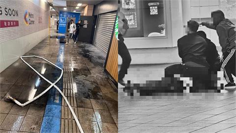 北捷遭人丟煙霧彈!57歲男傳遭「30cm長刀插背」命危與死神搏鬥中