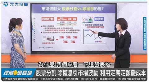 與市場的波動共舞 除權息助攻定期定額【理財最錢線】