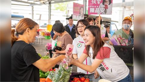 快新聞／「客家女兒」林月琴參選苗栗市長？親挺陳品安喊：好好照顧我的家鄉