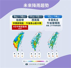 快新聞／瑪莉亞颱風對台無影響！　氣象署：中南部今晚、明晨防豪雨