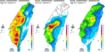 清明連假最慘「雨彈炸裂」　兩波鋒面接力紅爆雷雨猛灌全台