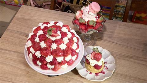 草莓耶誕樹蛋糕、草莓巴菲杯　耶誕限定甜點超吸睛