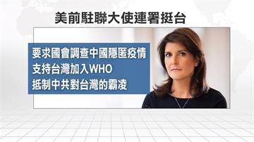 美國駐聯合國前大使挺台灣入WHO 2天近8萬人連署