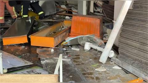 快新聞/台中攤商氣爆!疑桶裝瓦斯外洩 釀70歲男肢體擦傷