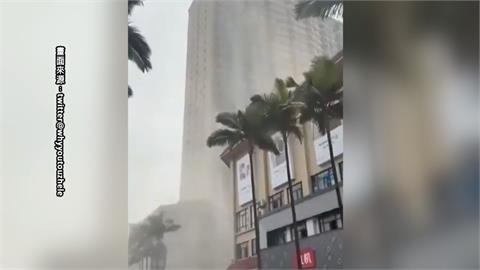 緬甸強震！　中國雲南超有感　大樓水箱爆裂　水流如巨浪沖倒路人